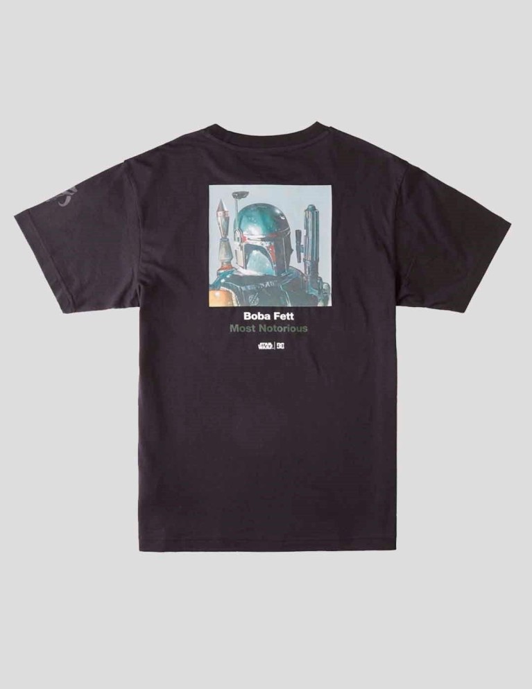 T-shirt DC x star wars boba fett class black